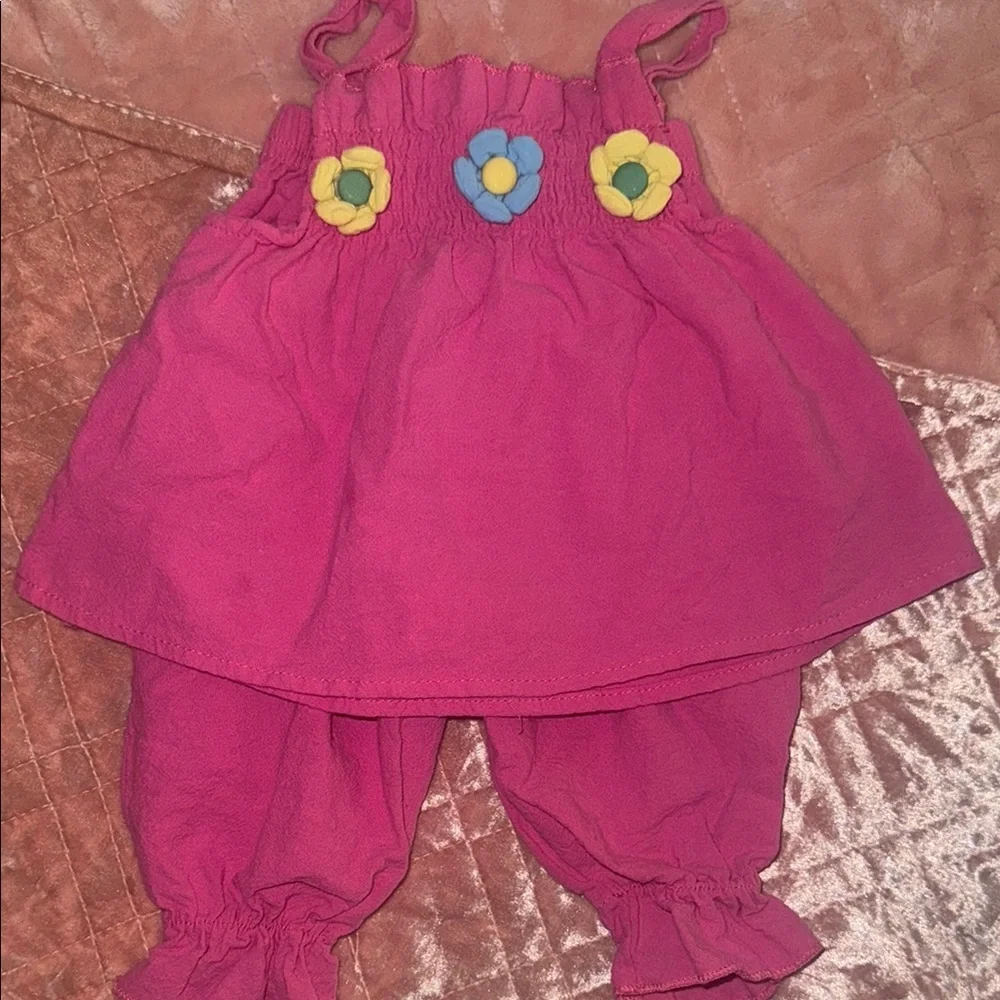 Toddler| Vibrant Pink Linen Set